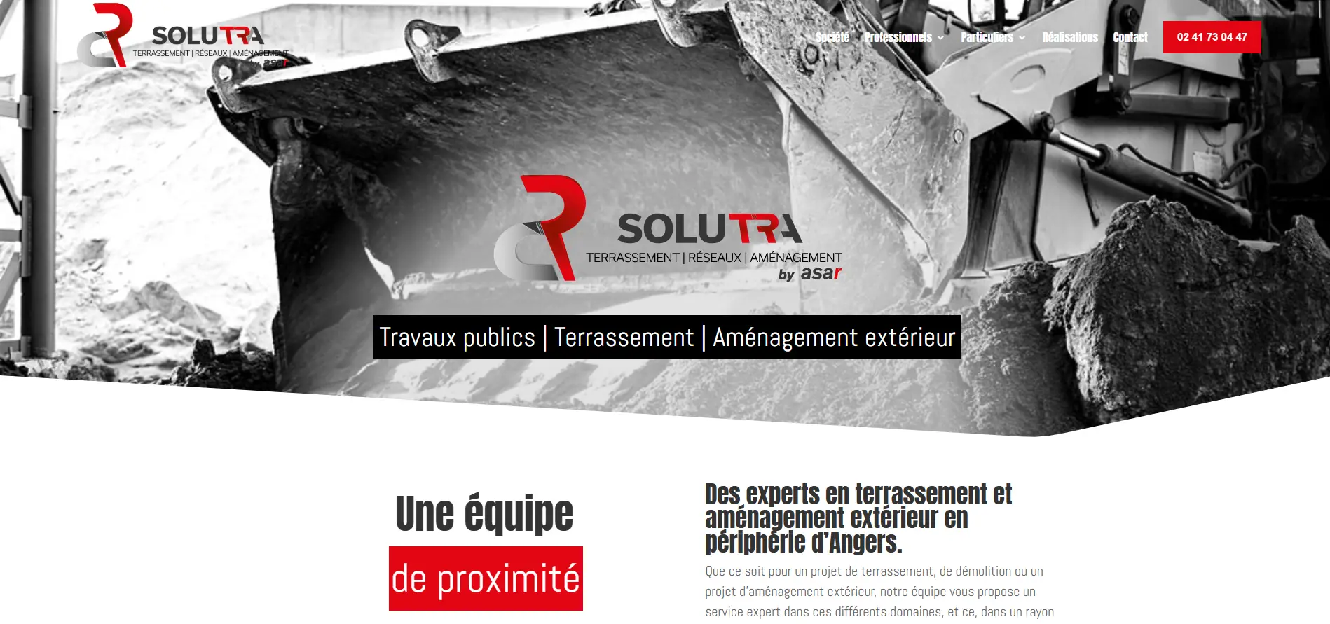 aperçu site internet Solutra TP