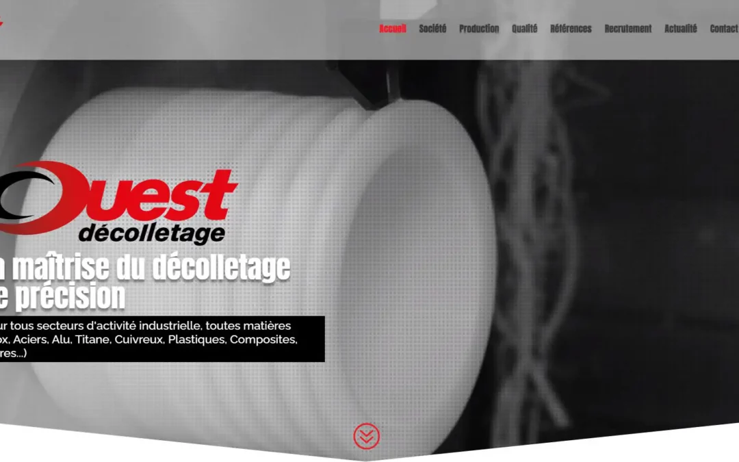 Refonte du site internet de Ouest Décolletage