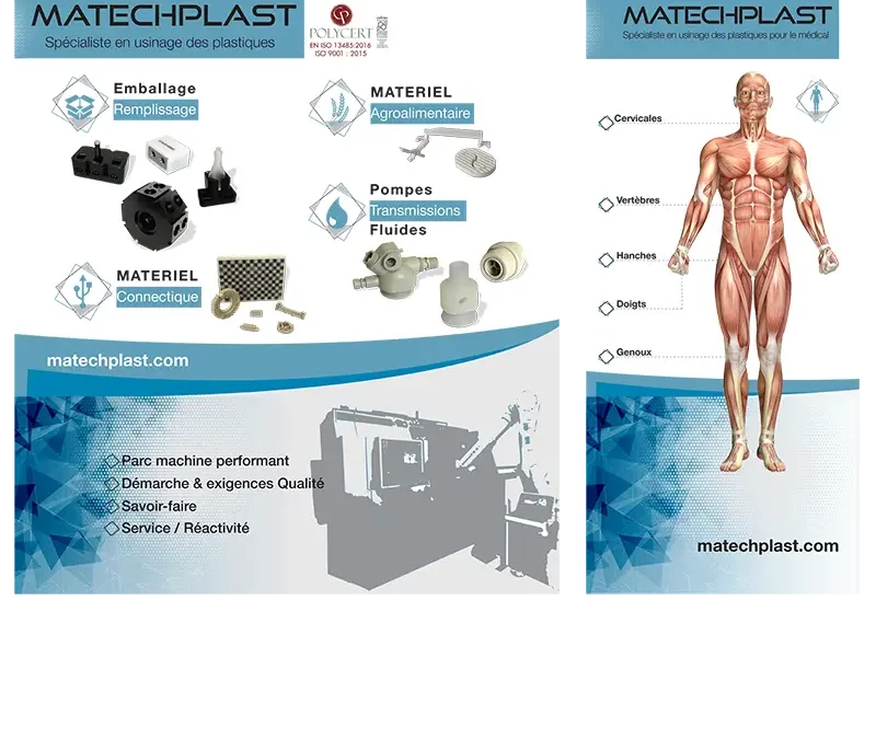 Visuels de stand pour Matechplast
