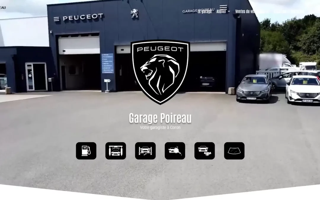 Site internet du Garage Poireau